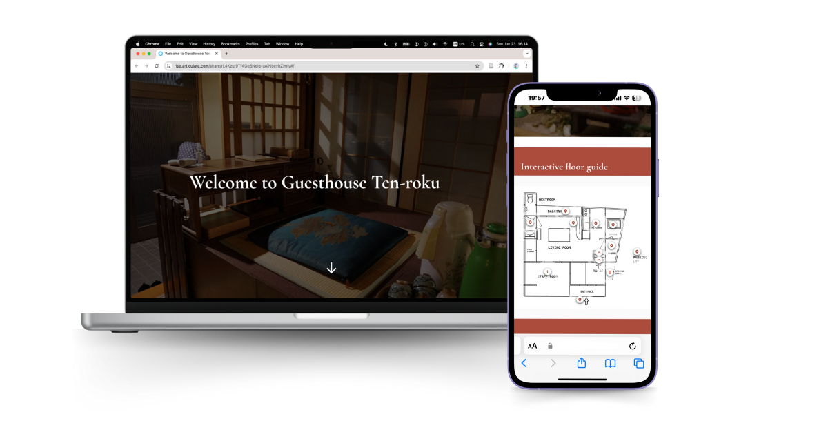Mockup of the eLearning module.